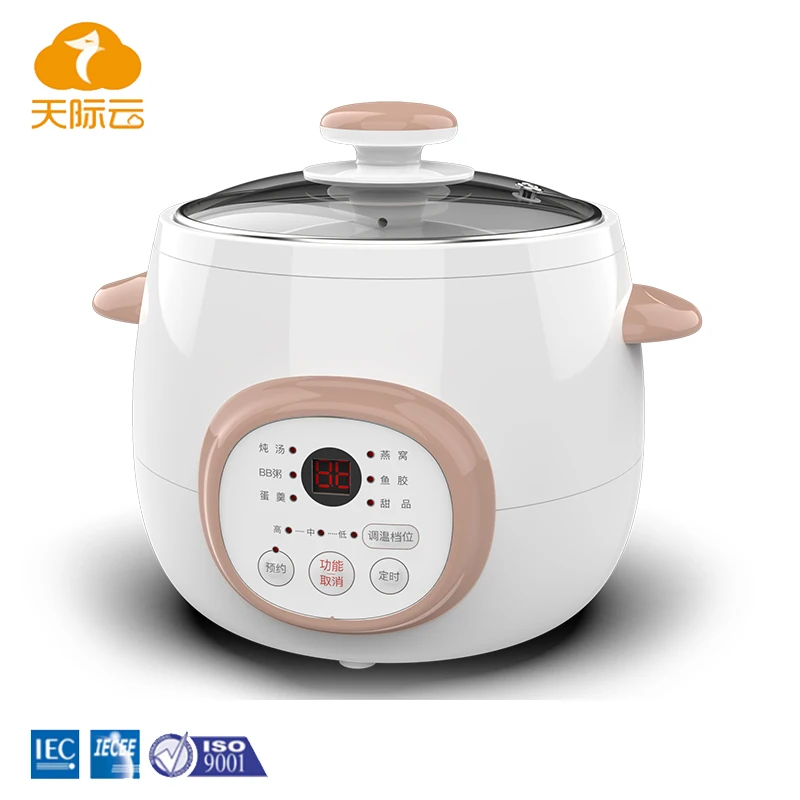 Adjustable Keep Warm Temperature ceramic casserole slow cooker kitchen electric stew pot