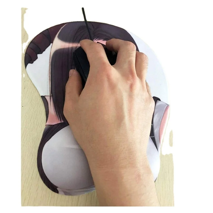 Mousepad 3D Anime Mouse Pad - Anime Gaming Mousepad Wrist Rest Desk Mat Soft Mouse Mat Silicon Gel Desk Pad Anti-Slip Office Mat