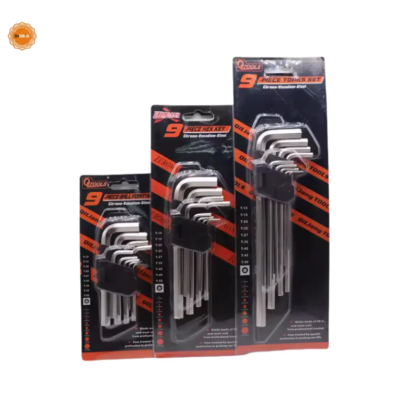 Classic Style 110mm Allen Key Set Zinc Plating Hex Key