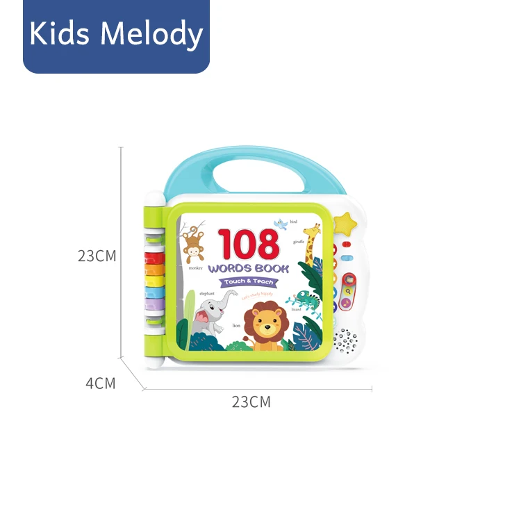 
Amazon hot selling preschool educational Blueteeth English Touch and learn words book 