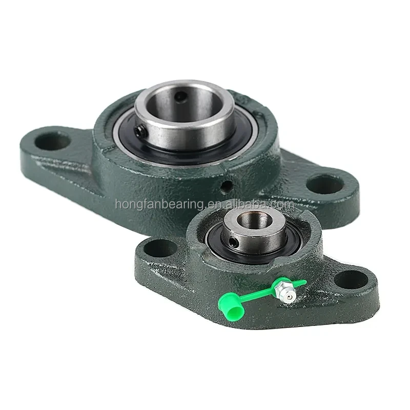 UCFL209 2 Bolt Flange Pillow Block Bearing 45mm Inside Diameter, Set Screw Locking, Cast Iron, Metric