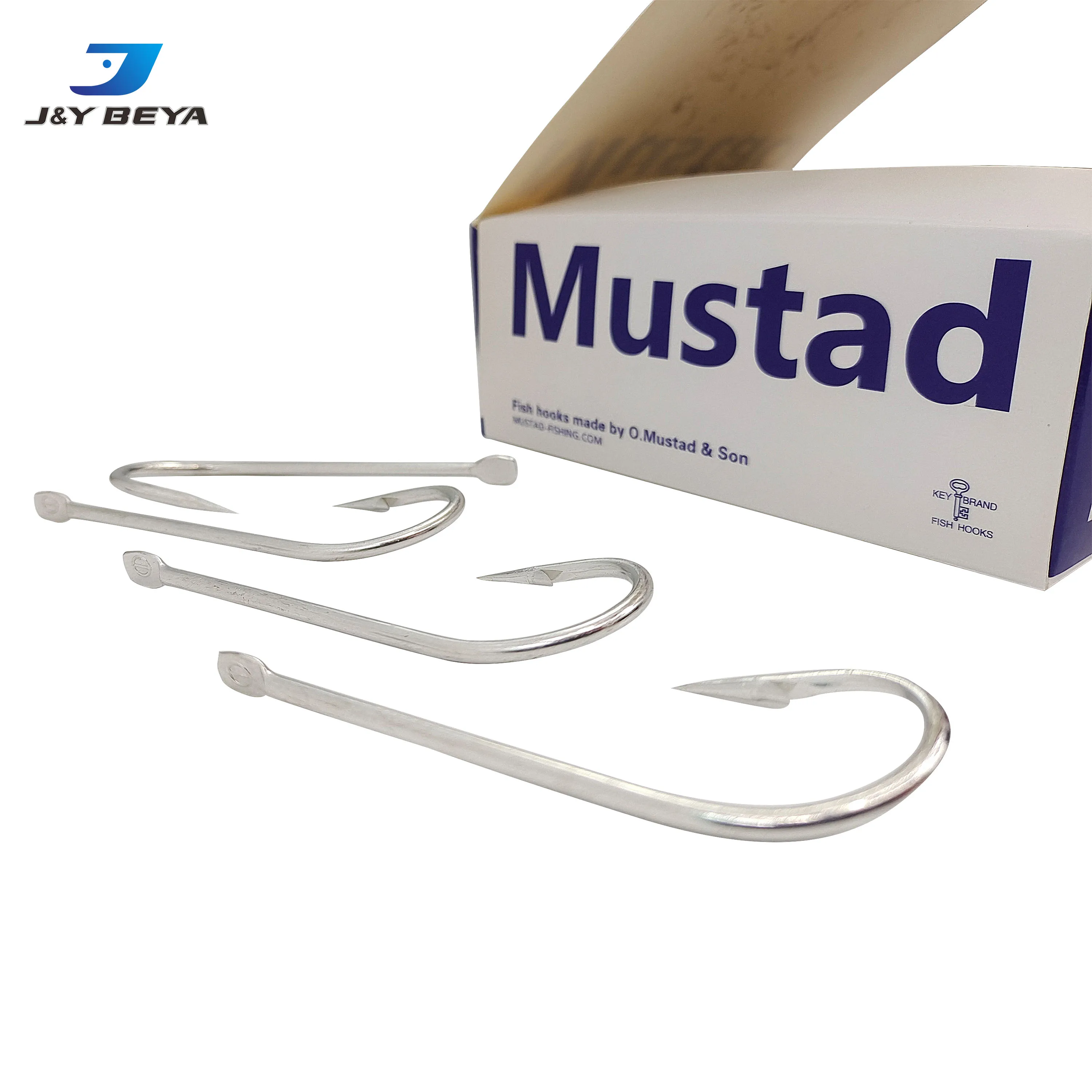 Mustad 2310 Model Fishhook High Carbon Steel Barbed Hook 1000pcs/box Saltwater Fishing Hooks