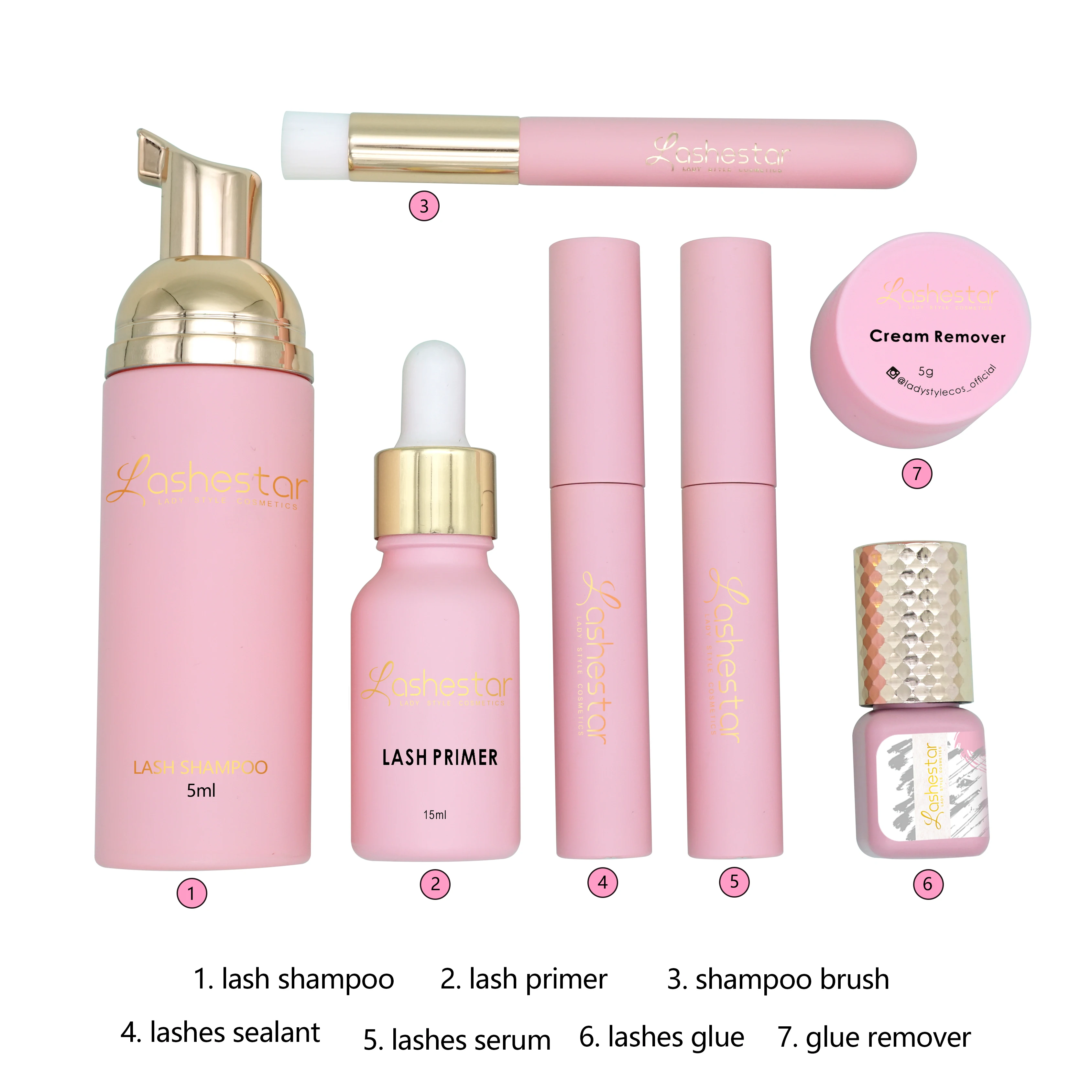 Premium eyelash shampoo lash foam cleanser with private label