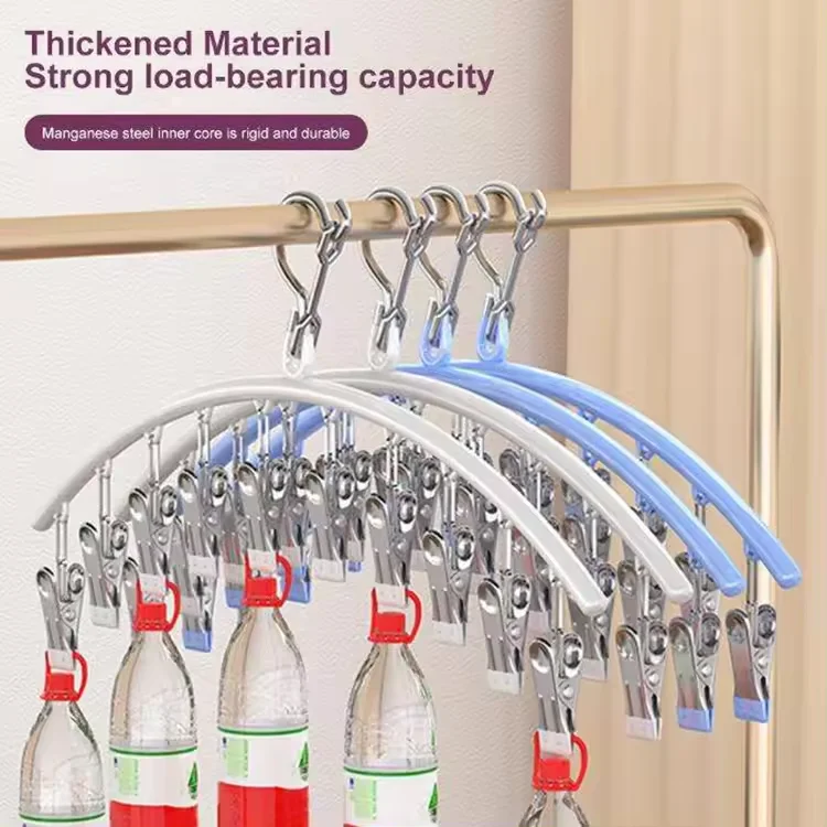 Factory Direct Sale Multi-Functional Stainless Steel 10 Clip Underwear Socks Metal Hanger For Household And Daily Use