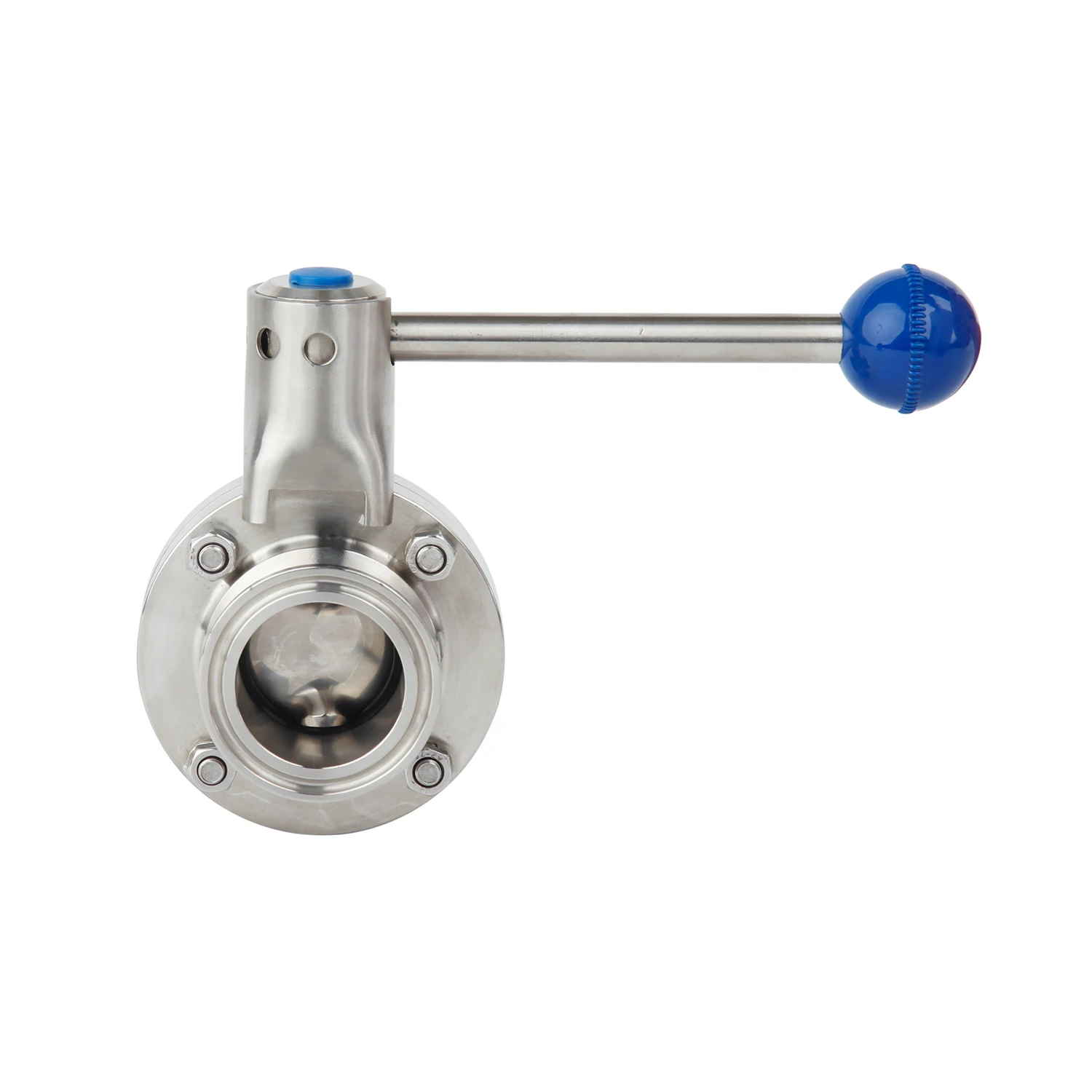 316L Sanitary Stainless Steel PTFE lined SMS butterfly valve