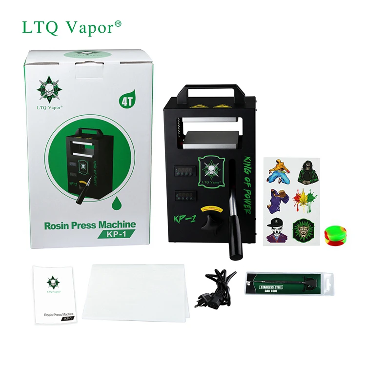 
LTQ new invention Rosin Dabber Press Machine Dual Heat Plates Manual Rosin Tech Heat Press 4ton 
