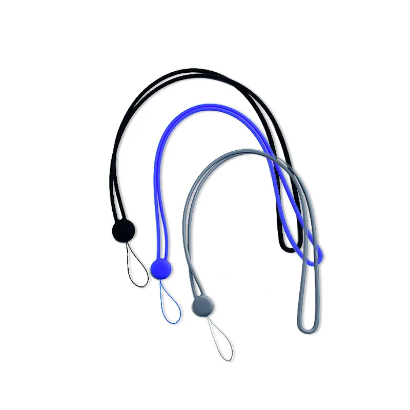 
Factory Wholesale sales Silicone Multi-purpose Neck Lanyard Strap Anti-lost Long Work Permit Holder Custom 