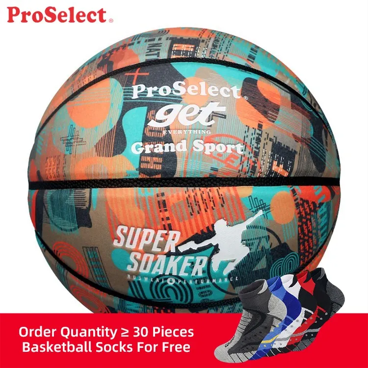 Proselect High Performance Green Outside Freestyle Basketball Ball
