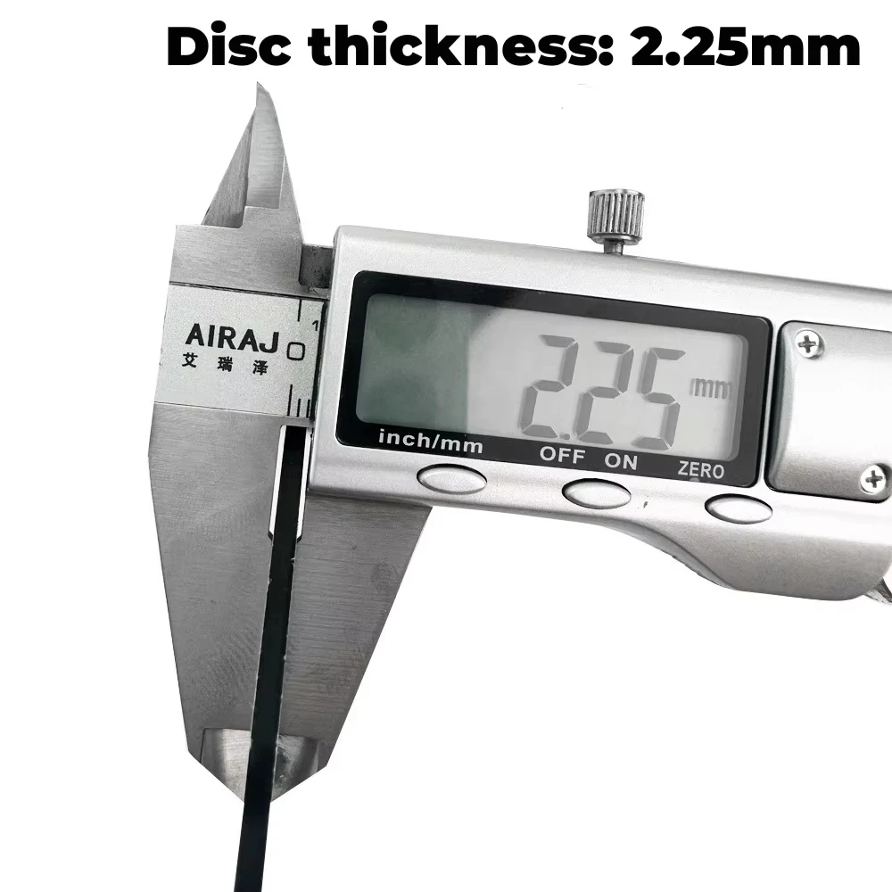 ZOOM 2.25mm Thickness Electric Bicycle Disc Brake Rotor Thickened High Strength 160/180/203mm Brake Disc For Motorcycle E-Bike