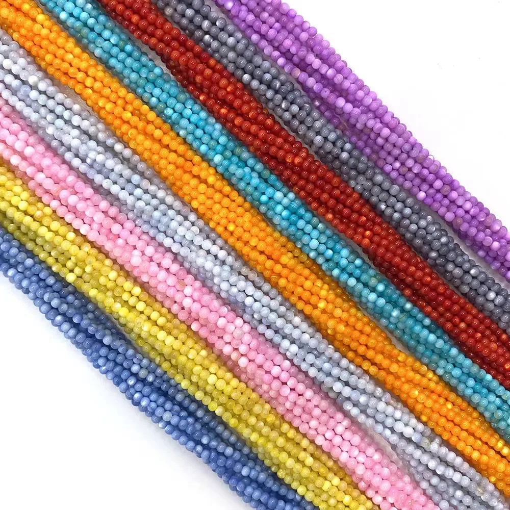 Wholesale round  Trocus Sea Shell MOP Beads For Jewelry Making