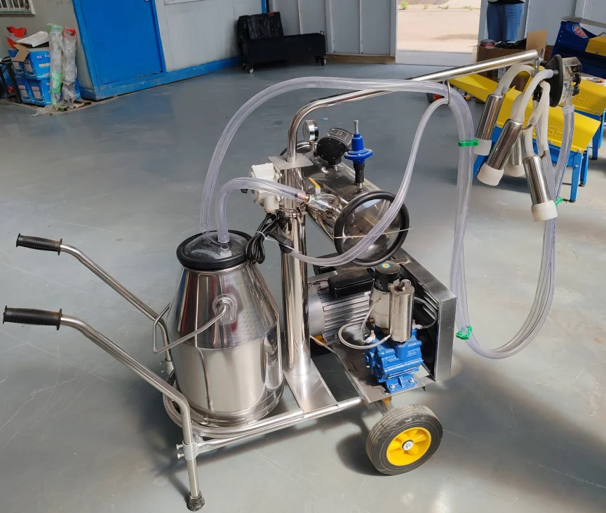 Weiwei Milking machine for cows and sheep Stainless steel single bucket and double bucket electric pulsating milking machine