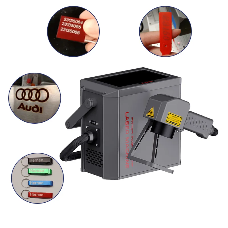 Faith 20W 30W 50W mini desktop handheld fiber portable laser marking machine for glass metal