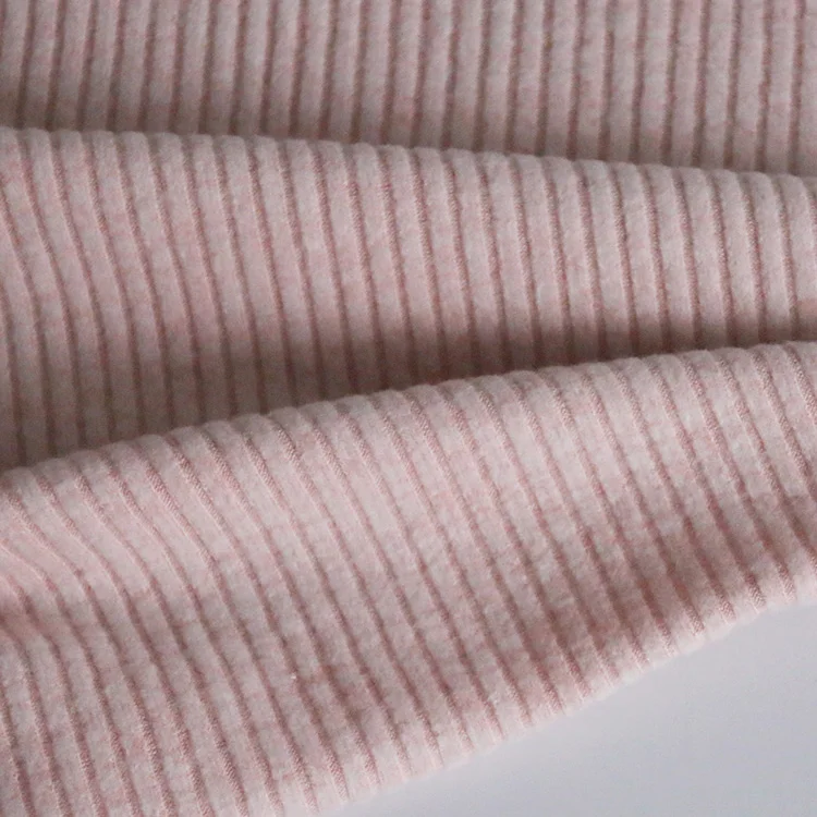 662#The manufacturer sales rib knit fabric 48% rayon 47% polyester 5% spandex 4*3 knitted ribbed fabric  for coats