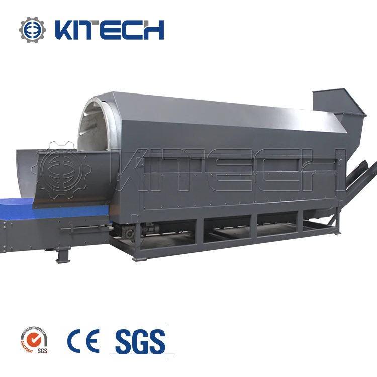 Recycle PET Bottle Hot Washer to PET Flake to Yarn Making Machine