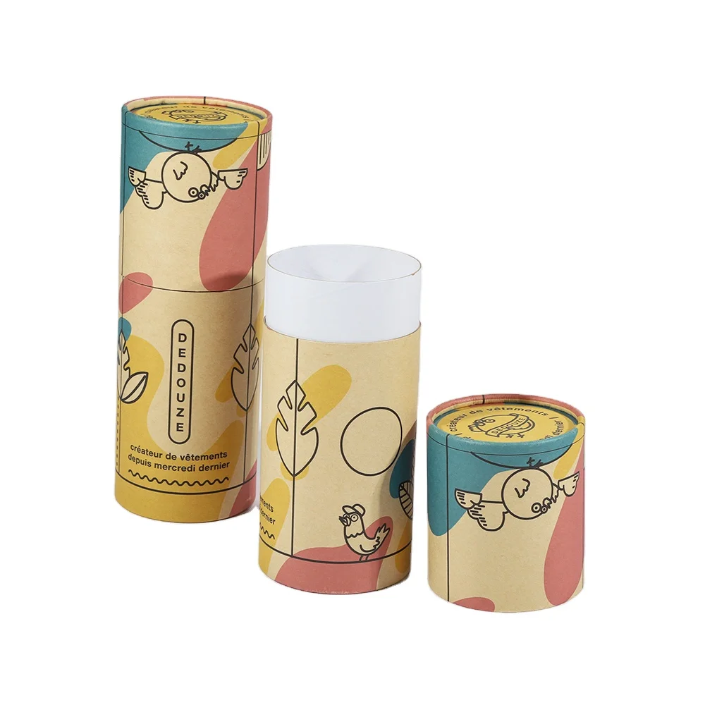 Цилиндрическая картонная коробка