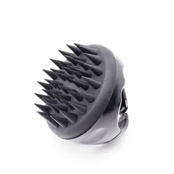 Black Silicone Handheld Comb Shower Hair Washing Head Scalp Massage Brush Shampoo Brush Body Spa  Massager Wash Comb