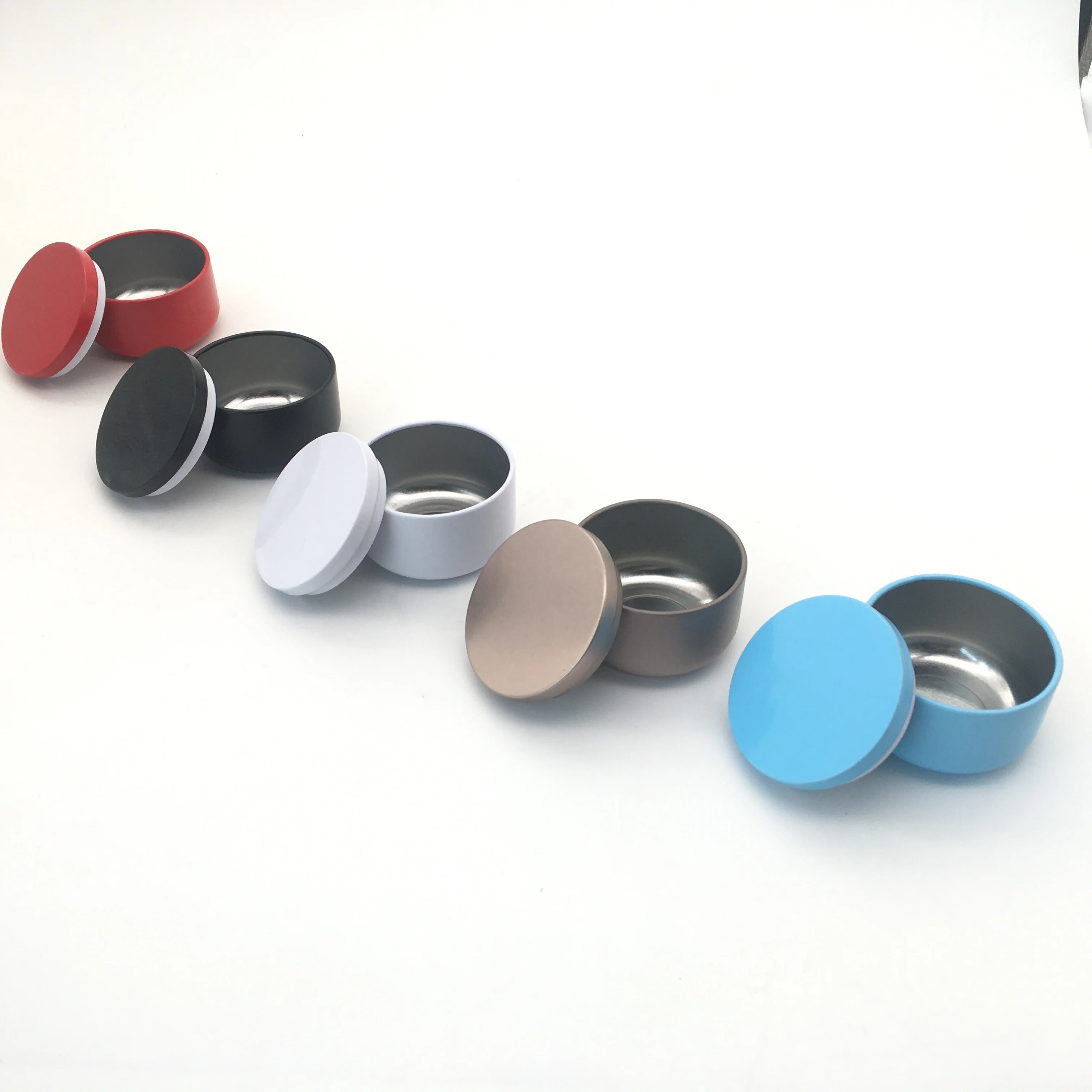 2oz 4oz 8oz 12oz 14oz 16oz round luxury seamless candle tin candle jar metal luxury candle tin jar