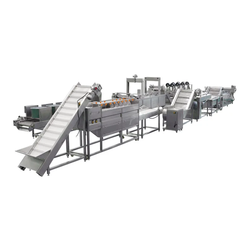 3-year Warranty 300-1000kg/hour Fully Automatic Potato Frozen French Fries Production Line / Chips Making Machine