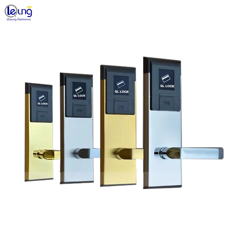 hot sale Hotel rfid smart card hotel door lock system, rf card electronic digital hotel door handle lock