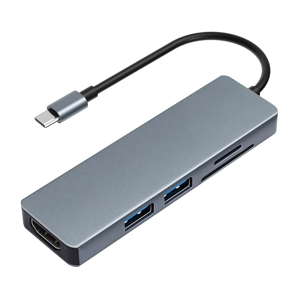 Best Selling Mac book C Adapt Type  Type-C Pro Aluminum Usb Hub 5 In 1