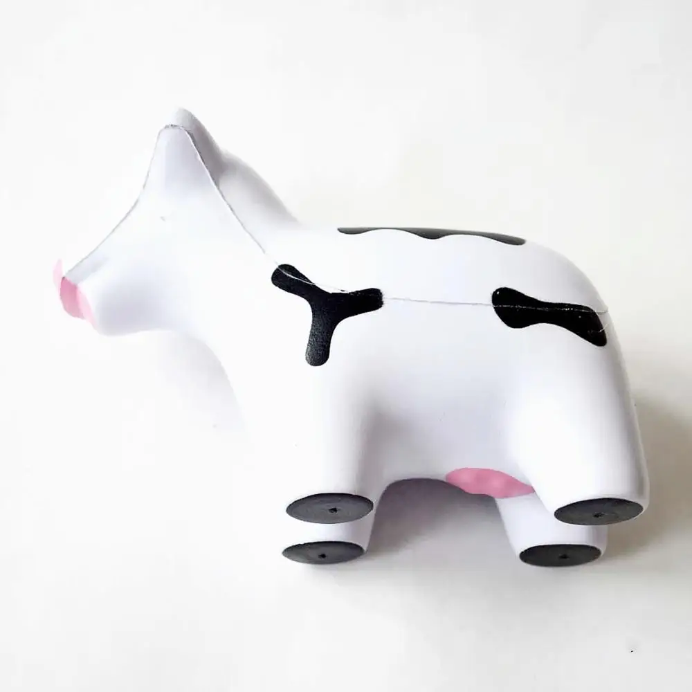 cow shape pu foam stress ball for promotion