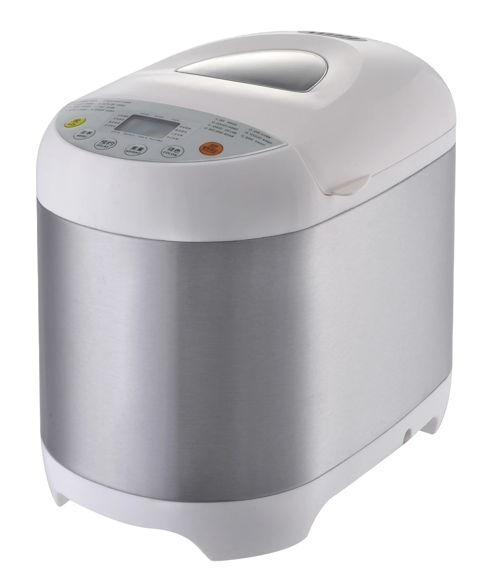 Stainless Steel Programmable Bread Maker Machine With 19 Setting And Digital Touch Panel
