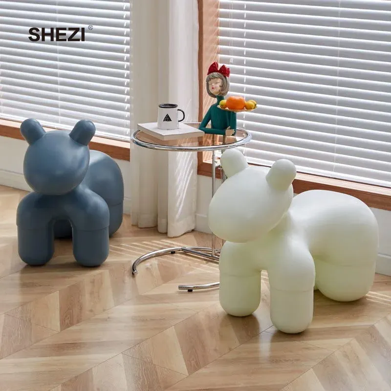 SHEZI Hot Sale Animal Cute Kids Chair Living Room Sofa Child Baby Toy Pony Velvet Fabric Cover Chairs For kids