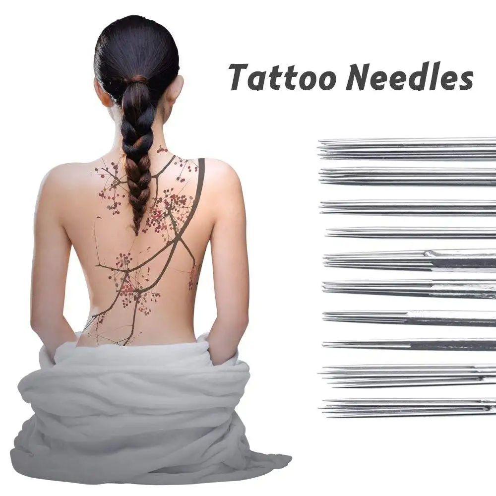 100pcs Tattoo Needle 3 5 7 9RL/RS 5 7M1 Mix Disposable Tattoo Needles Body Art Liner Shade Mixed Tattoo Supply