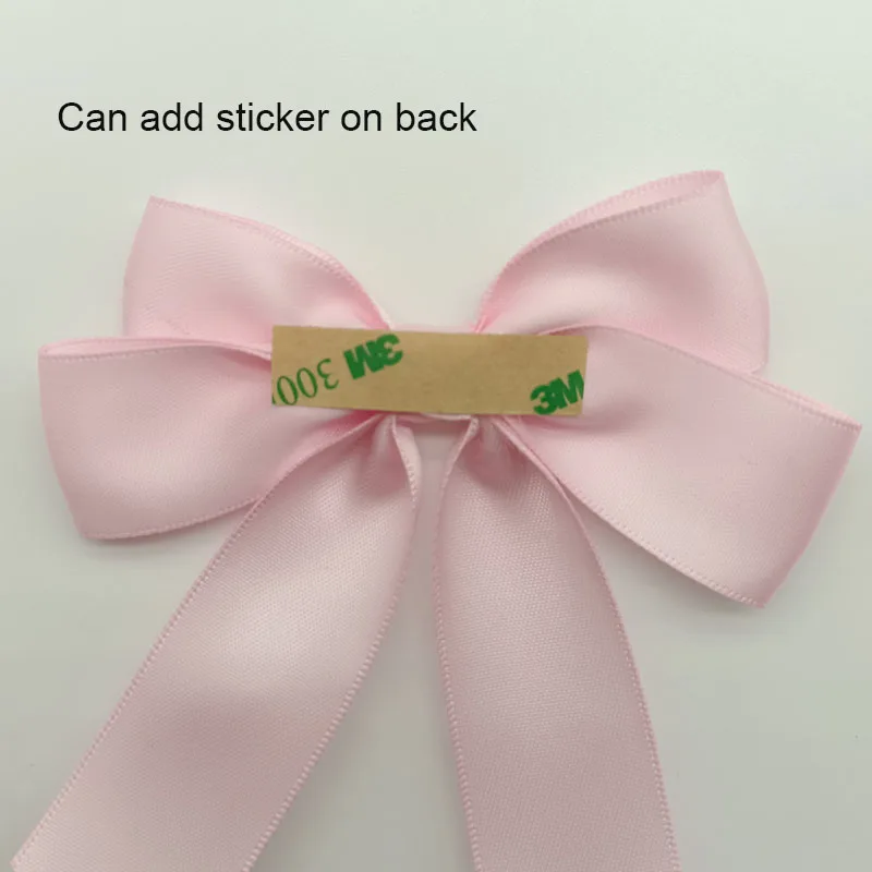 Pre-made Self adhesive Decoration Perfume bottle Pretie Ribbon tie Craft Satin Gift Ribbon Bow for gift package