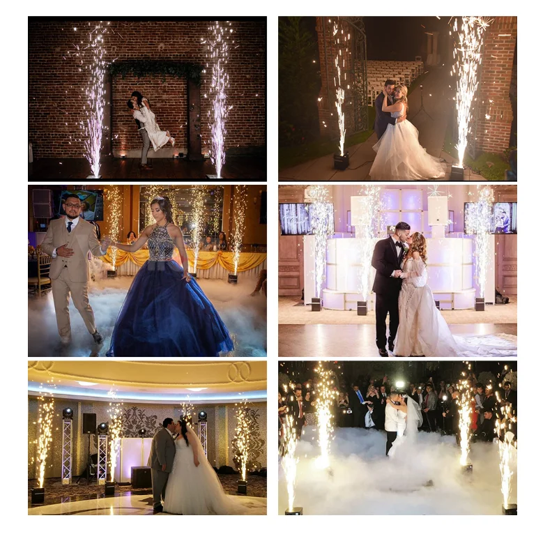 650W small size ground spark machine firework device do fountain height 5meters wireless remote/DMX control