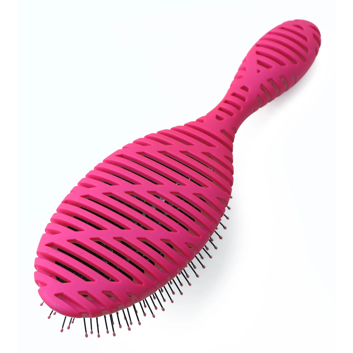 New Design Rose Color Detangling & Massage Comb Hair Styling and Hair Care Tool Hair brush for Home/Travel Use