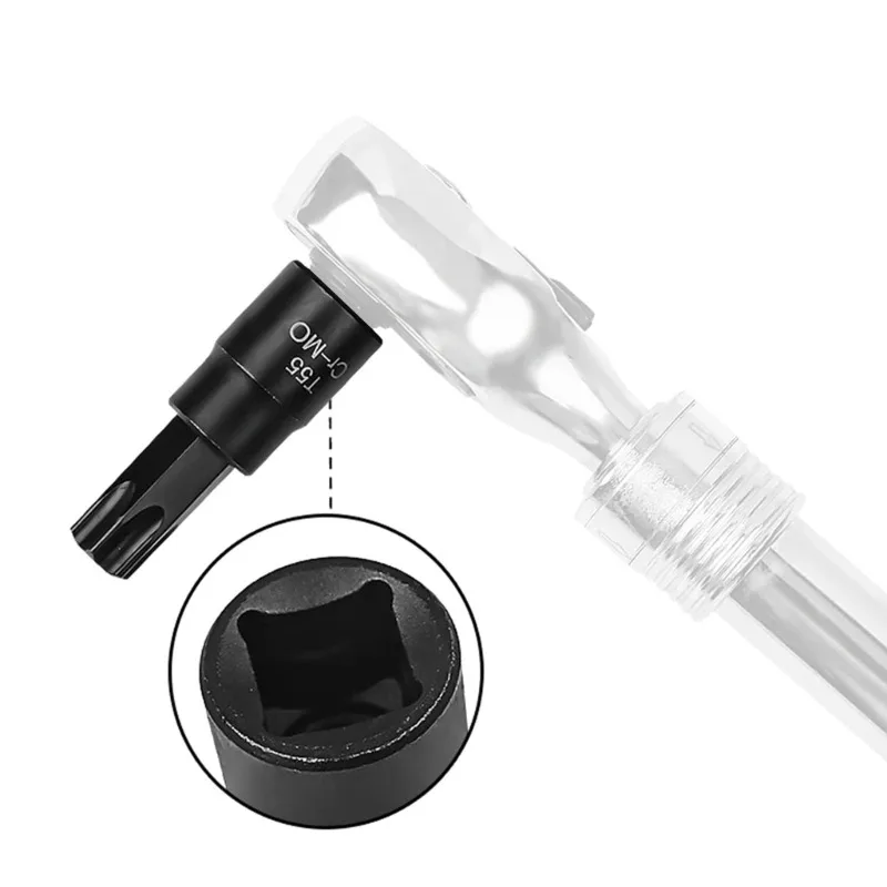 High-Quality Manual Maintenance Tools 10pc Cr- Mo 3/8' Drive T20-T60 Torx Bit Socket Nuts Set