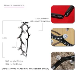 Christmas Antler Shape Women Hair Accessories France Acetate Headband Bling Rhinestones Headband For Girls