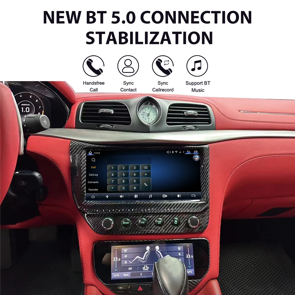 13 0 Android для Maserati GT 2013-2020 обновление до двухэкранного автомобильного мультимедийного плеера GPS-навигационное радио головное устройство Carplay