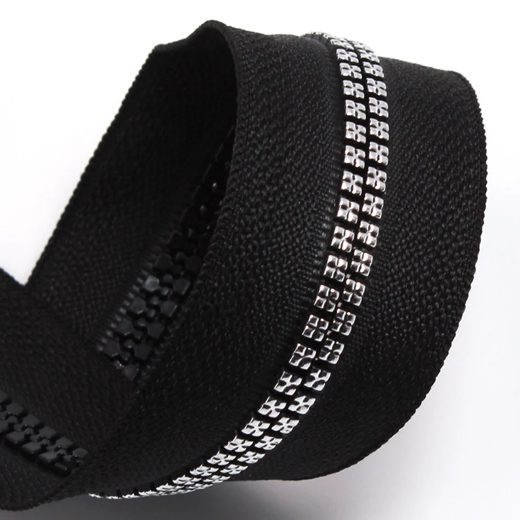 HVV special teeth black #5 low price long chain plastic zipper