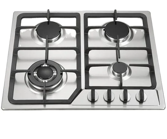 3 Nozzles / 5 Nozzles 60cm Stainless Steel 4 Burner Gas Stove Cooker