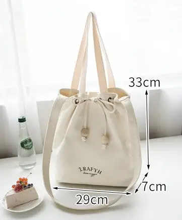 Eco Friendly Custom Logo Printed Fashion Shoulder backpack New Design Tote Bag Cotton Drawstring Shopping Canvas Tote Bag