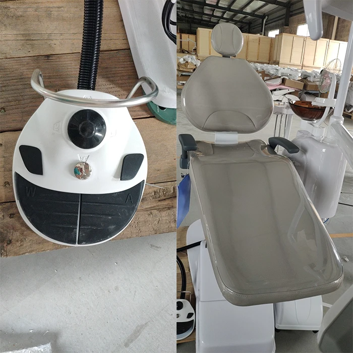 Dental chair with whitening machine and teeth bleaching machine