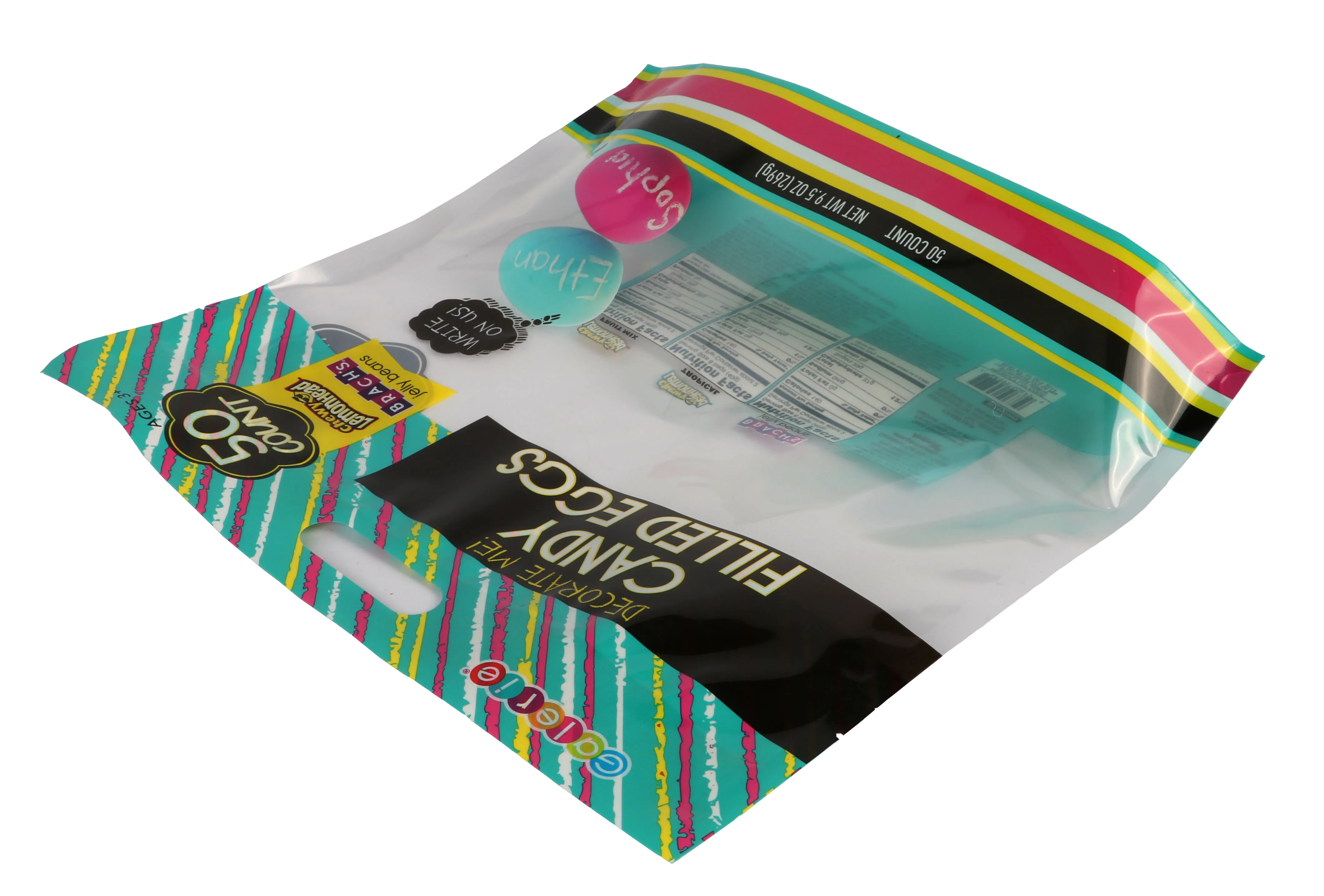 Custom Printed Plastic Composite Bag Children Candy Bag Stand Up Pouch Dried Food Packaging Bag