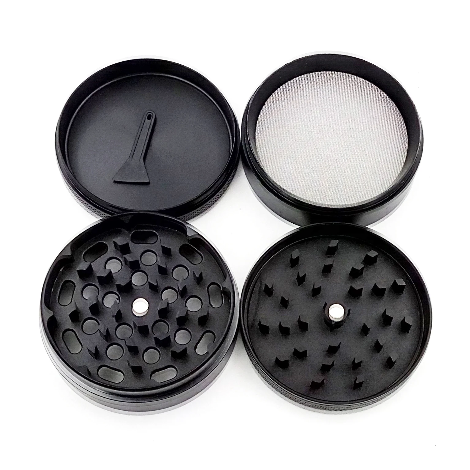 
factory wholesale price 4 Layers Zinc Alloy 50mm for Herb Grinder Smoking Accessories Smoke Shop Supplies 