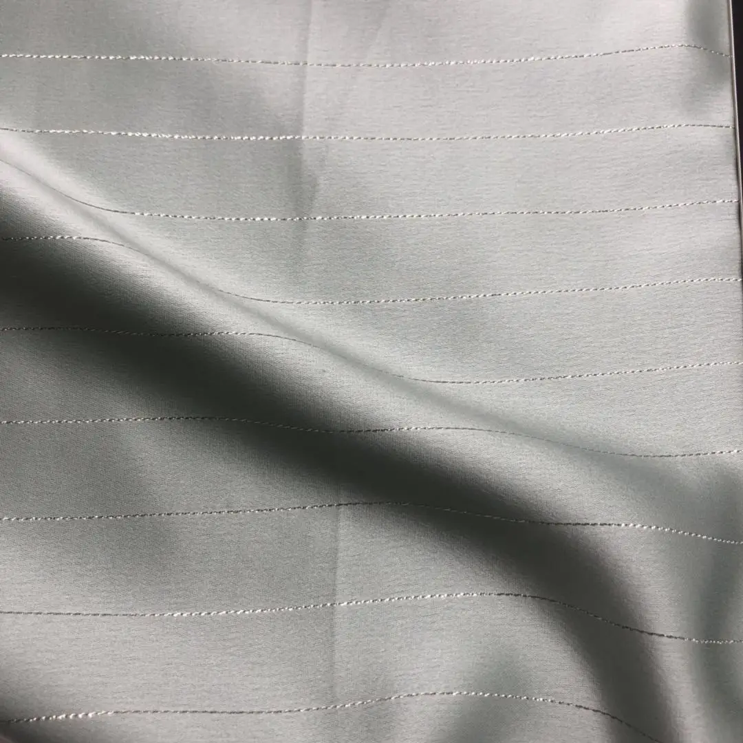 
Polyester woven char-muse silk satin ace wove fabric with lurex 