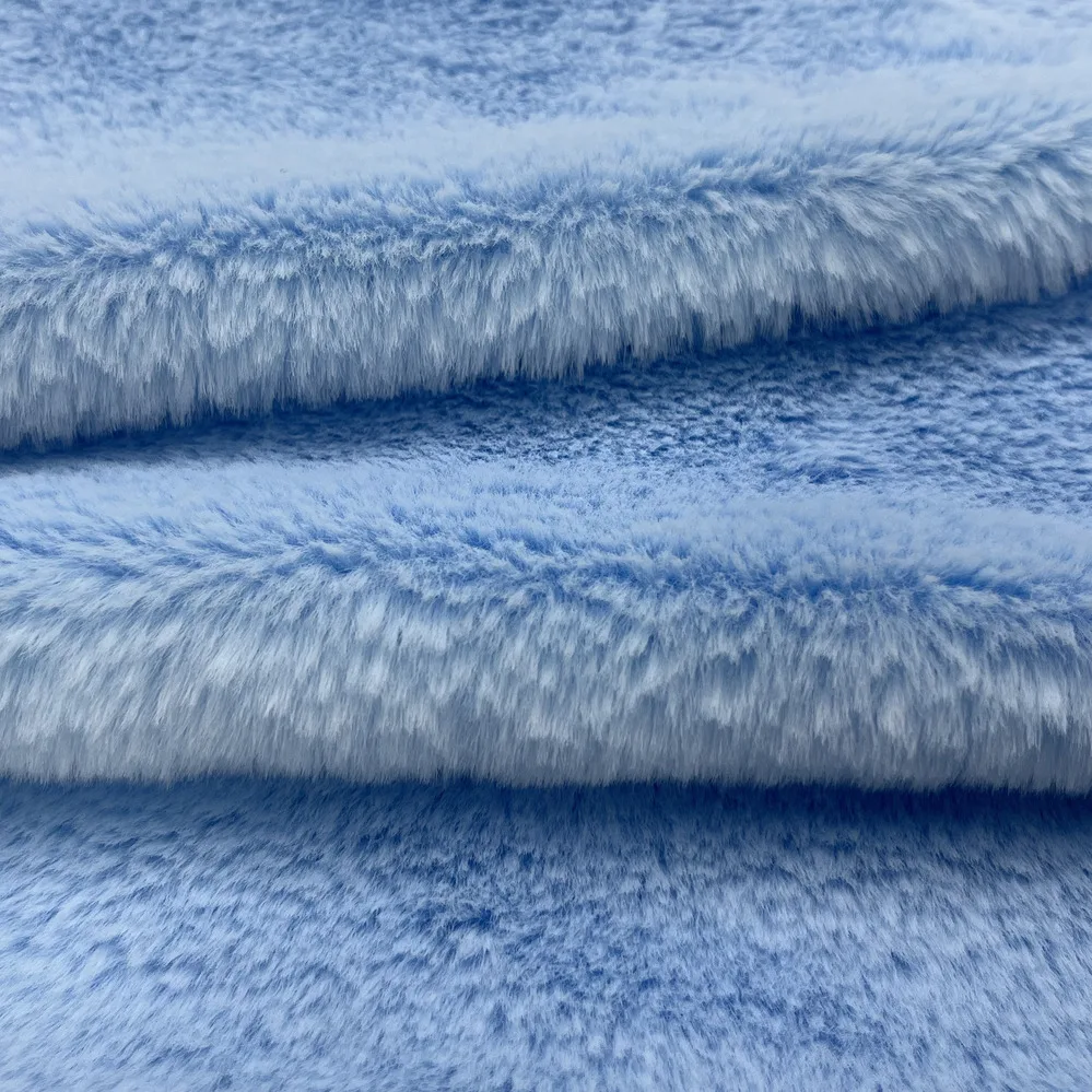 Textile Manufacture Premium Faux Fur Smooth Fabric Minky Faux Rabbit Fur 10mm Clothing Fabric for Fashion Accessories Toys Coat