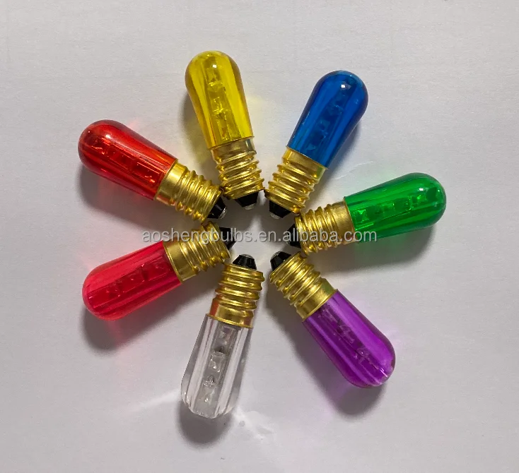 B18 LED Filament Papaya Bulb LED Cemetery Bulb E14 12V 14V 24V0.3W Export Italian window Display LED Bulb E14 Virus ottonata