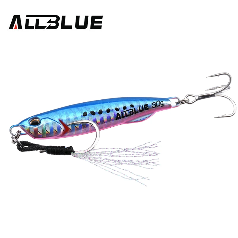 ALLBLUE 60g DRAGER SLIM Glow saltwater Fast Sinking Metal Fishing Jig