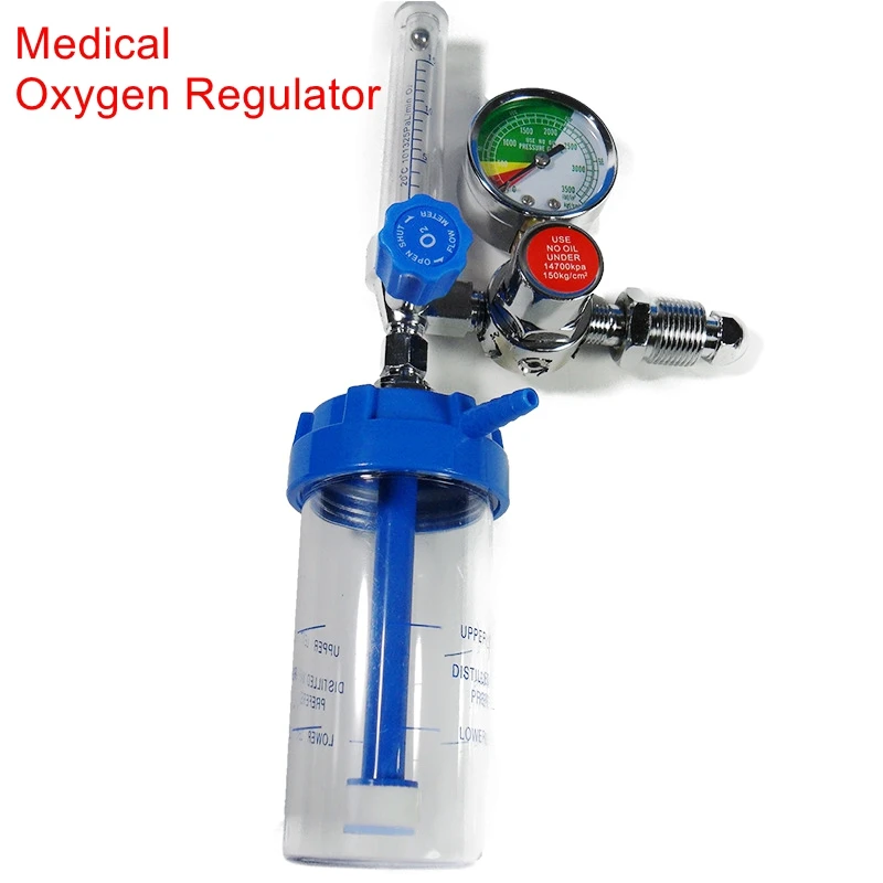 High quality Medical Oxygen Regulator Oxygen Flowmeter With Humidifier For Hospital And Home Use