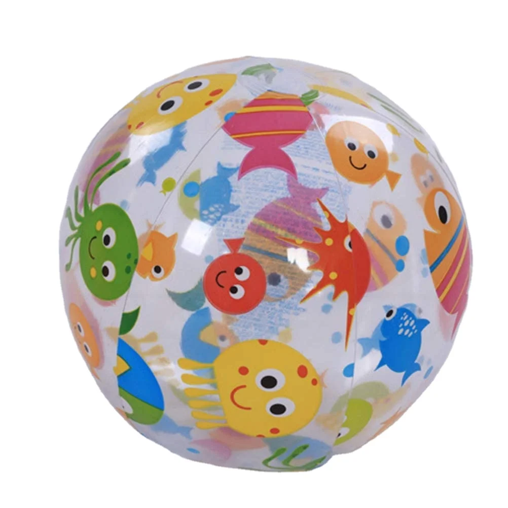 Beach Balls Inflatable Swimming Pool Toys for Kids Birthday Party Supplies Favors - Blow Up Classic Rai