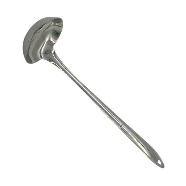 Суповой ковш из нержавеющей стали серебристый