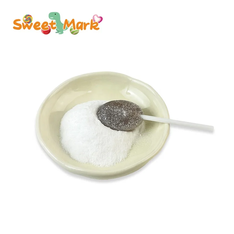 OEM lollipop candy halal colar flavor candy stick with super sour powder