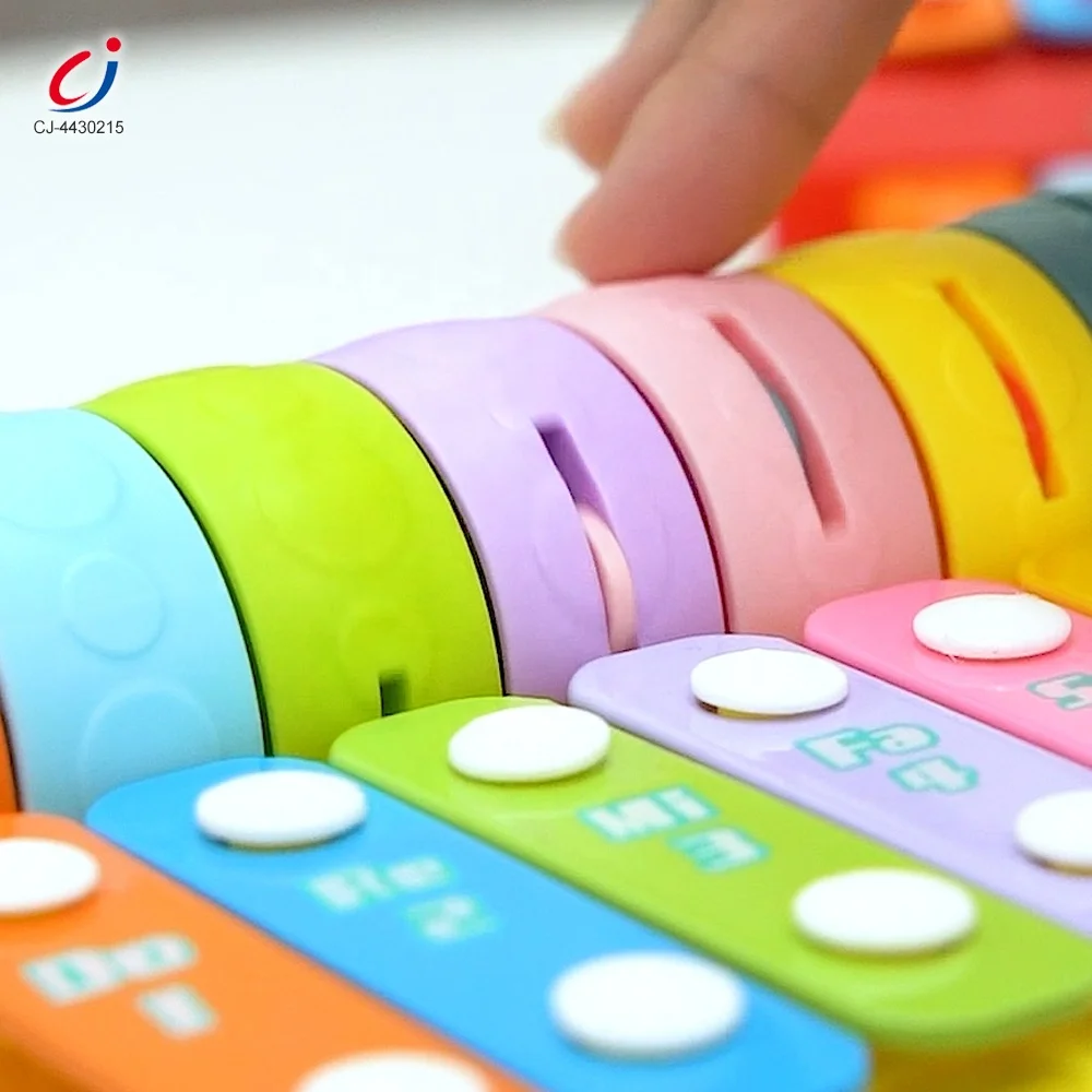 Chengji plastic xylophone instrument toy baby early educational rainbow musical organ keyboard knock piano xylo toy