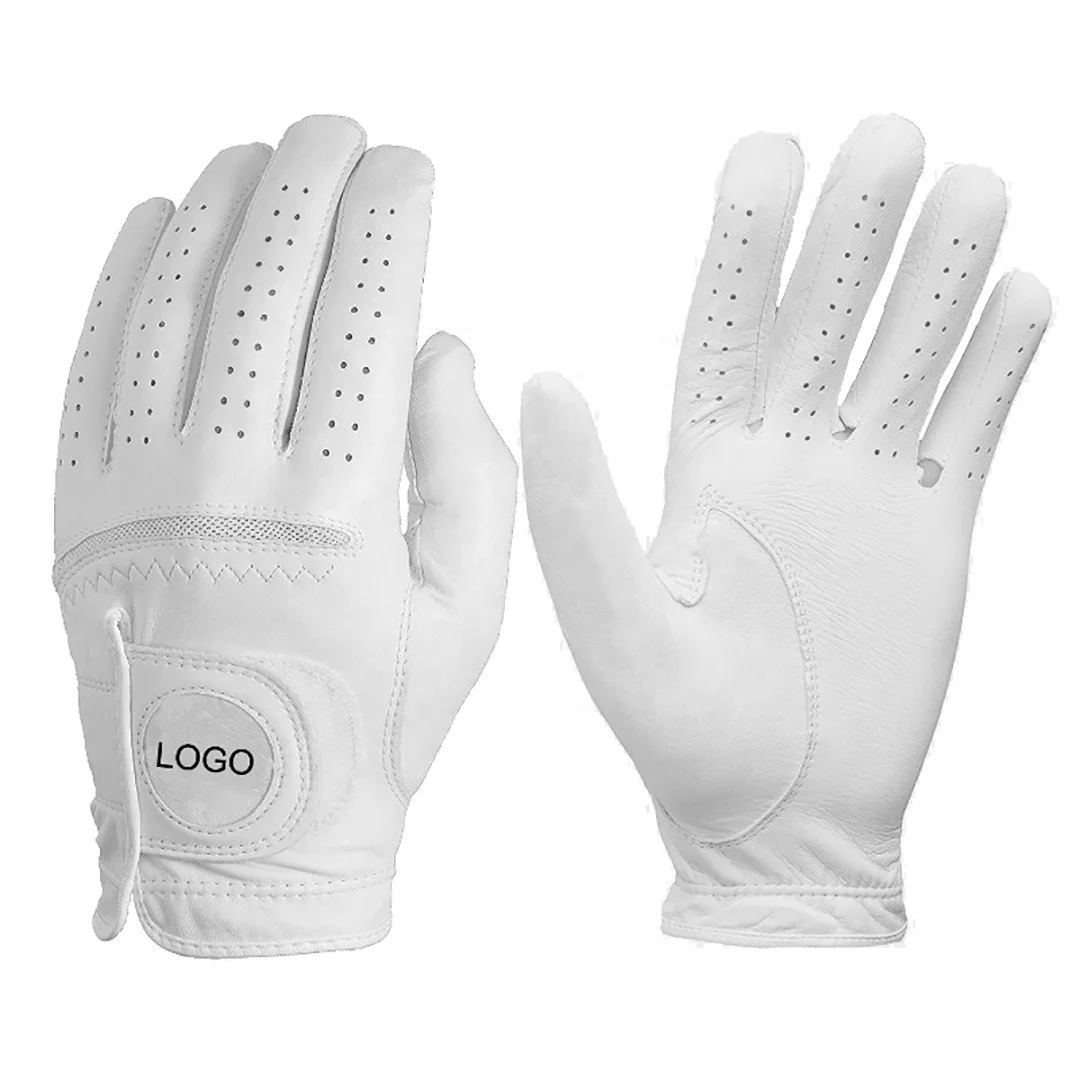 
Excellent super soft well-breathable cabretta/sheep skin golf gloves for professional golfers 
